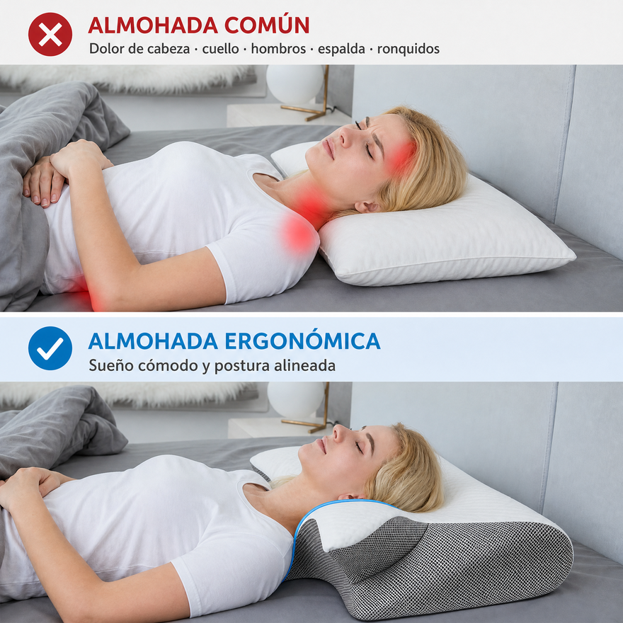 Almohada ortopédica cervical